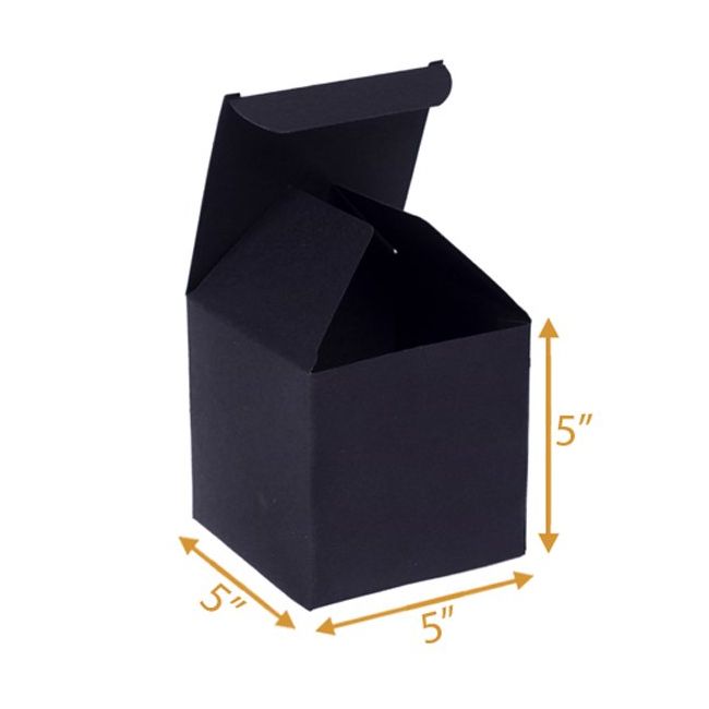 Black Folding Carton - 5x5x5 | Product Boxes, Gift Boxes