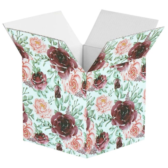3 Ply Crimson Rose Gift Box - 4 x 4 x 12 | UPACK