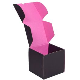 Colour Mailer Box - Black - 4 x 4 x 1"