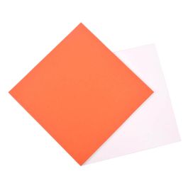 Orange Corrugated Cardboard Sheet - 4 X 4 Inch