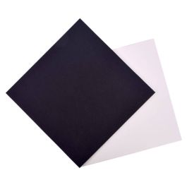 Textured Black Corrugated Cardboard Sheet - 4 X 4 Inch