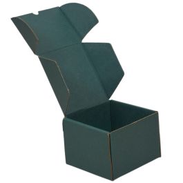 Colour Mailer Box - Green - - 4 x 4 x 1"