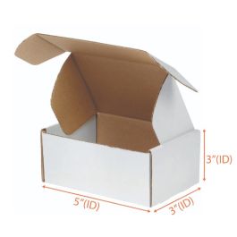 White Pizza Boxes-5x3x3 | White Mailer Boxes