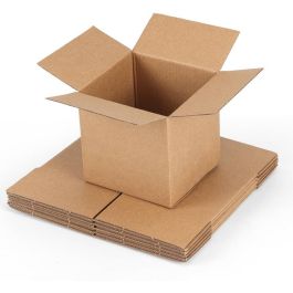 3 Ply Corrugated Cardboard Box - 4 x 4 x 4 Inch