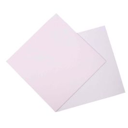 All White Corrugated Cardboard Sheet - 4 X 4 Inch