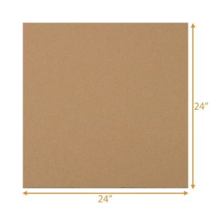 Corrugated Cardboard Sheet - Single Wall (3 Ply) - 24L X 24W Inch