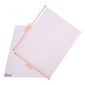 All White Corrugated Sheet - 10 X 7 Inch