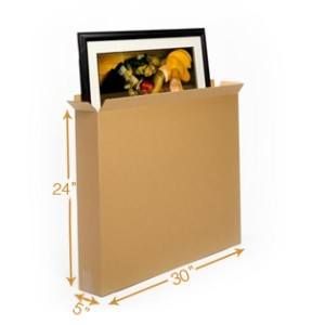 7 Ply Corrugated Cardboard Box - Triple Wall - 30 x 5 x 24 Inch