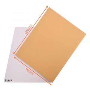 Gold Corrugated Sheet - 10 X 4 Inch