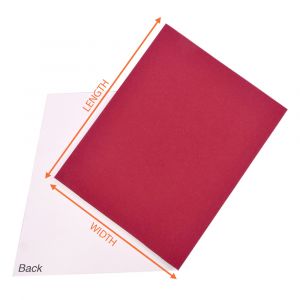 Bordeaux Red Corrugated Sheet - 38 X 19 Inch