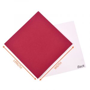 Bordeaux Red Cardboard Sheets