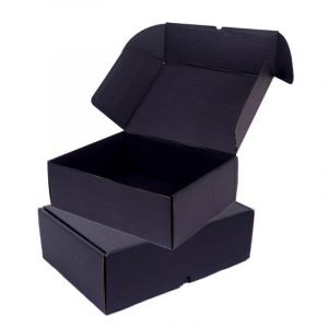 Mailing Box All Black - 24 x 18 x 6 Inch