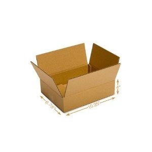 5 Ply Corrugated Cardboard Box - Double Wall - 10.25 x 6.75 x 4 Inch