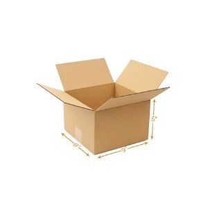 3 Ply Corrugated Cardboard Box - Single Wall - 9 x 9 x 5 Inch