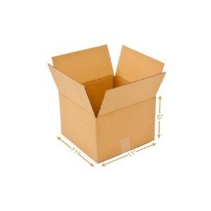 3 Ply Corrugated Cardboard Box - Single Wall - 11 x 11 x 6 Inch