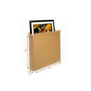 5 Ply Corrugated Cardboard Box - Double Wall - 30 x 5 x 24 Inch