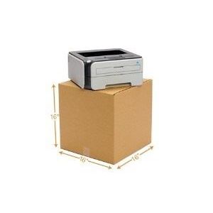 5 Ply Corrugated Cardboard Box - Double Wall - 16 x 16 x 16 Inch