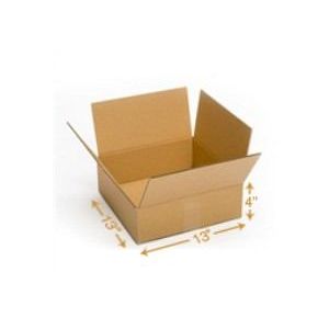 Corrugated Cardboard Box - Triple Wall (7 Ply) - 13 x 13 x 4 Inch
