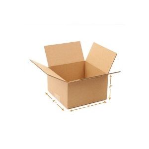 Corrugated Cardboard Box - Single Wall (3 Ply) - 4 x 4 x 6 Inch