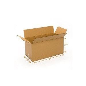 7 Ply Corrugated Cardboard Box - Triple Wall - 24 x 16 x 12 Inch