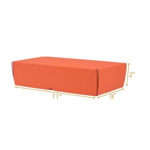 orange color shipping box
