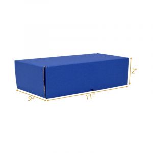 blue color shipping box