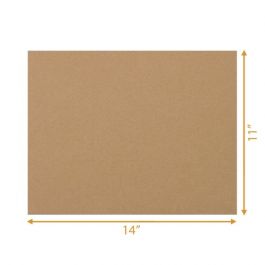 Corrugated Cardboard Sheet - Single Wall (3 Ply) - 11L X 14W Inch