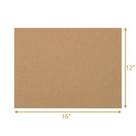 Corrugated Cardboard Sheet - Single Wall (3 Ply) - 16L X 12W Inch