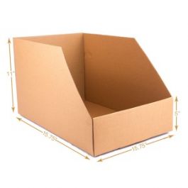 Corrugated Bin Box - Double Wall (5 Ply) - 15.75L X 15.75W X 11H Inch