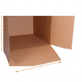 Multi Depth Box - Single Wall (3 Ply) - 13.8 x 9.4 x 7.9 Inch