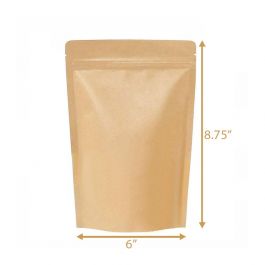 Stand Up Pouch (Zip Lock) - 8.75W X 6H Inch (350 gm)