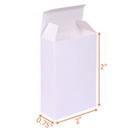 White (SBS) Folding Carton - 2 x 0.75 x 2 Inch