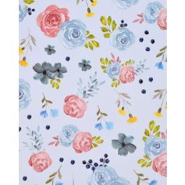 Cool Blooms Wrapping Paper