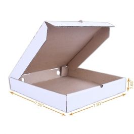 Pizza Box White - Single Wall (3 Ply) - 7 Inch