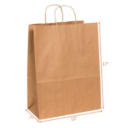 Buy Kraft Paper Shopping Bags With Handle Online | Upack