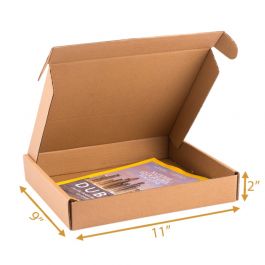 Kraft Mailer Box - 11 x 9 x 2 Inch