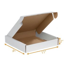 White Mailer Box (inside Kraft) - 11 x 9 x 2 Inch