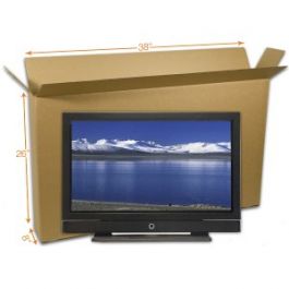 TV Box - Double Wall (5 Ply) - 38 x 8 x 26 Inch