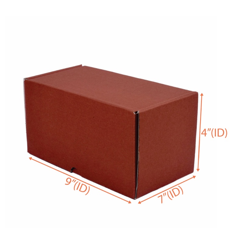 Mocca Box Pizza Box (Mocca + White) - 9 x 7 x 4 Inch | Packaging Boxes