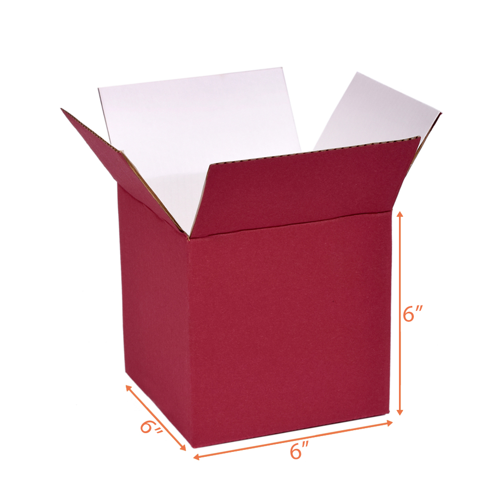 6X6X6 Red Packing Box | Cardboard Gift Boxes Wholesale