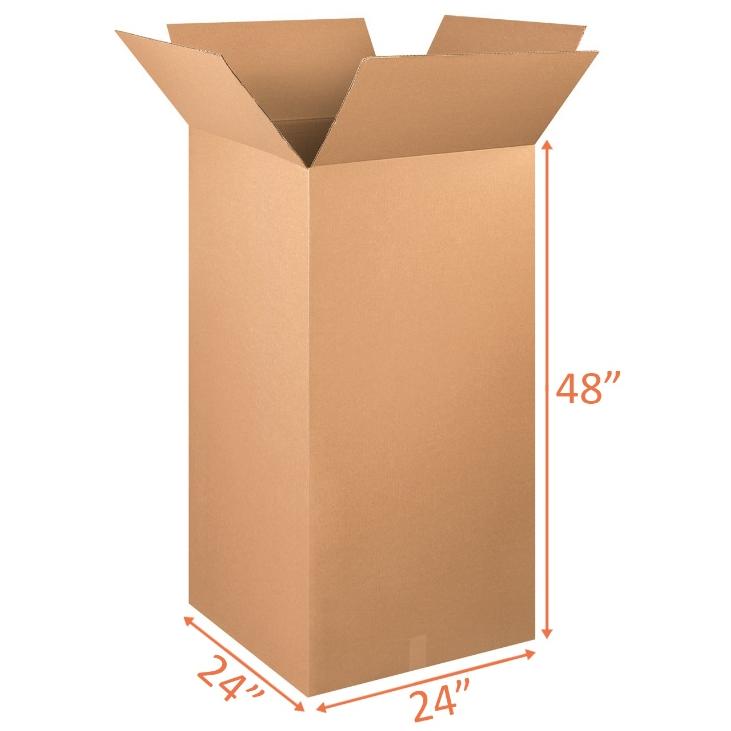 24 x 24 x 48 Inch Corrugated Boxes - 3 Ply | U-Pack