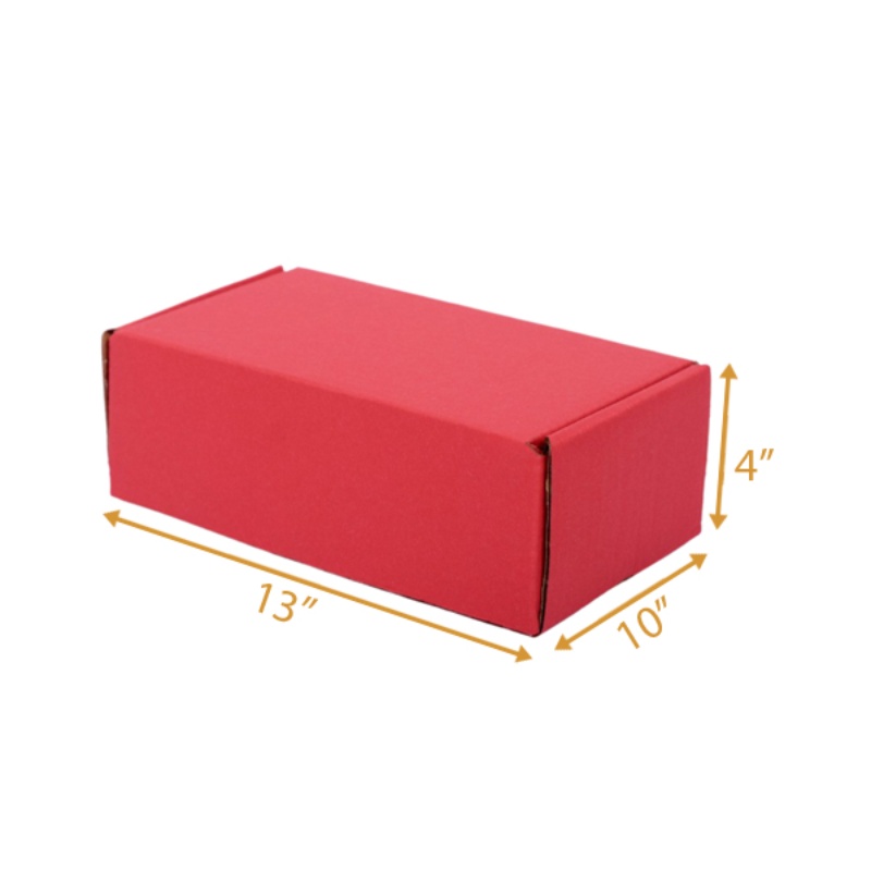 Red Mailer Box - 13x10x4 | Red Boxes