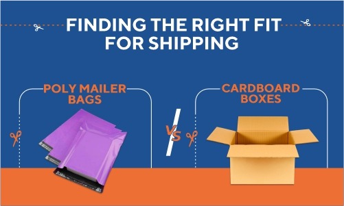 PolyMailer vs. Cardboard Box.